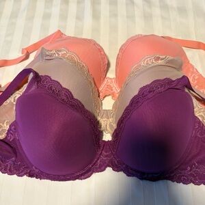 Bundle of 3 Natori Feathers bras, size 32G